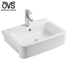 Semi Recessed Wash Basin Bathroom Sink